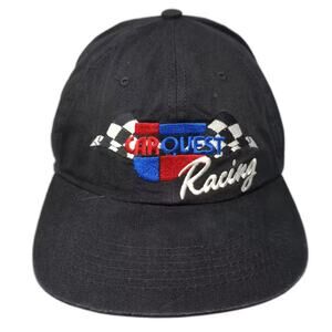 Carquest Racing Hat Baseball Cap Black Red Embroidered Snapback Adjustable OS